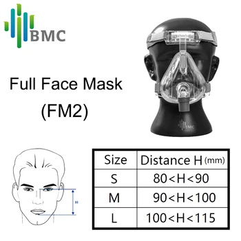 BMC FM2 Poln Obraz Masko 2017 Moda Tip Za CPAP BIPAP Pralni Velikost S/M/L, Imajo Posebne Učinke Za Anti Smrčanje In Spanja Pomoč