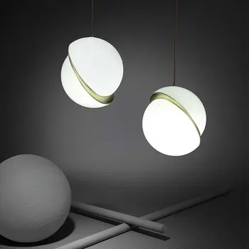 Nordijska stekleno kroglo ročno pletene crystal light svetu kuhinja lestenci lamparas de techo avizeler hanglampen