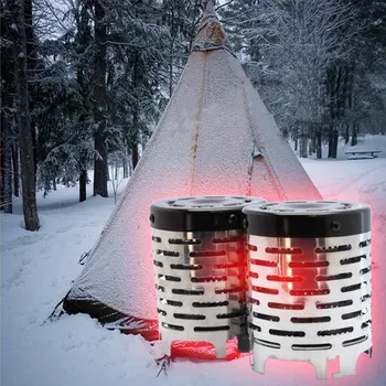 Kampiranje na prostem ogrevanje kritje jesensko zimske mini ogrevanje peči infrardeče šotor grelec iz nerjavečega jekla ogrevanje pokrov