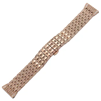 Kristalno Diamond Watchband Hitro Sprostitev za Frederique Stalno Jacques Lemans Orient Jekla Watch Trak Zapestni Trak Povezavo Zapestnica
