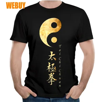 Novo Prodaje Tai Chi Yin Yang T Shirt Fant Harajuku S-6XL Plus Velikost T-Shirt 3D Tiskanja Bombaž Dihanje