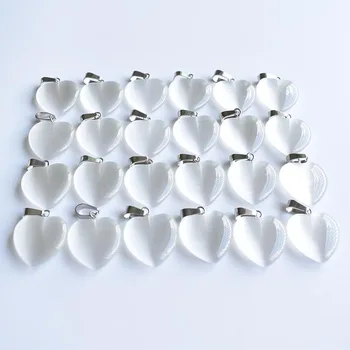 Nova lepa sintetičnih mačje oko kamen mešani srce oblika obeski 20 mm za DIY nakit, izdelava 50pcs/veliko Debelo Brezplačna dostava