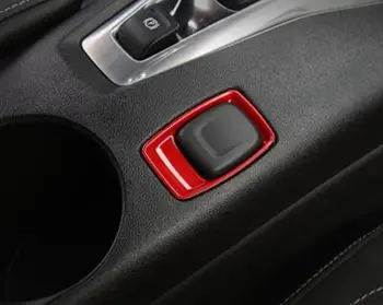 Najnovejši Električni Zavore Gumb Okvir Trim Notranjost Pokrova ABS Za Chevrolet Camaro 2016 Up Brezplačna Dostava