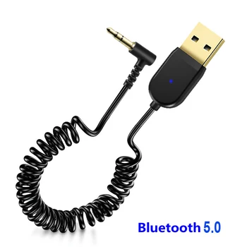 Bluetooth Sprejemnik 5.0 Avto AUX 3.5 mm Jack Brezžični Oddajnik Zvoka Stereo adapter USB Bluetooth Adapter Za Zvočnike Ojačevalnik