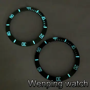 38 mm super modra svetlobni watch keramične plošče tesnilo Vstavite paše za 40 mm ure 40 mm watch primeru