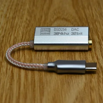 USB Tip-C Do 3,5 mm Audio Jack Adapter za Prenosni HIFI Digital DAC Slušalke Ojačevalnik Dekoder Za Andoid Huawei Win10 Ipad ES9118