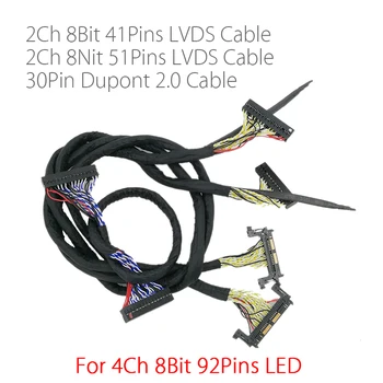 Za 4K FHD LED TV 60hz-120HZ plošča kabel lvds 41p+51p 2CH Za led krmilnik odbor v56 MST6M30KU V1.0