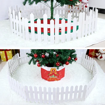 DIY Božič Ograjo Ovira Lesena Plovila Miniaturni Pravljice Vrt Mikro Lutka Veje Palings Predstavitev Božično Drevo Decoration