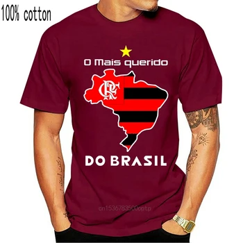 Moški tshirt O mais querido ne brasil Flamengo Slim Fit Majica Natisnjeni T-Shirt tees vrh