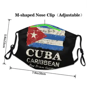 Zastavo Kubanski Kubi Zastavo stroj za večkratno uporabo masko otroci mascarilla con filtro reutilizable usta masko z design smešno