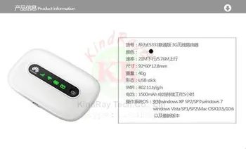 Huawei E5331 3g točka, usmerjevalnik, Hspa, 3g Wifi MIFI ključ 21mbps 3G wifi Brezžično dostopno točko mini 3g 4g wifi usmerjevalnik