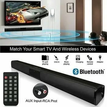 Brezžični Soundbar Z Brezžično Bluetooth Zvok Bar Sistem Zvočnikov TV, Domači Kino Soundbar Subwoofer za TV Deli