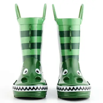 KushyShoo Otroci Dež Čevlji Fant Gumijaste Škornje Krokodil Vzorce 3D Lep Otrok Rainboots Poletje Vode Čevlji