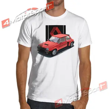 2019 Moda francoski avto navijači 5 Turbo Retro rally racings T-Shirt Tee majica
