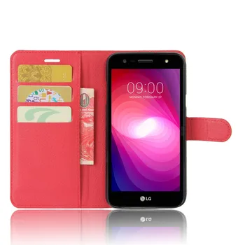 Denarnica Primeru Za LG X Moč 2 M320 M 320 M320N Flip Usnja Kritje za LG X Power2 XPower 2 M320 Capa 5.5 Telefon Primeru TPU Odbijača