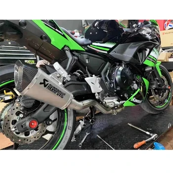 Slip Za Kawasaki Z650 Ninja 650 motornega kolesa, Izpušni Spremenjen Motocikla Pobeg Spredaj Sredi Povezavo Cevi 2016 2017 2018 2019 leto