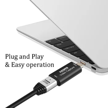 BFOLLOW Zajem Video Kartica, HDMI, USB 2.0 Snemanje Zvoka Grabežljivac Naprave PC Adapter za PS4 Igra HD Kamera Youtube Živo
