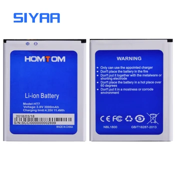 SIYAA Telefon Originalne Baterije ht7 Za Homtom HT7 Mobilni Telefon 3.8 Proti visoka zmogljivost 3000mAh Litij-Zamenjava Baterij