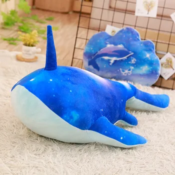 80/100 cm Risanka kraken eno-rog shark kita plišastih igrač sea monster sanjsko mehko živali, polnjene blazine, blazine darilo za otroke