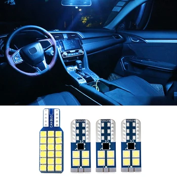 Za Honda Civic 2016 2017 2018 2019 FD FA 4pcs Napak LED Žarnice Kit Car Interior Dome Branje Svetilke Trunk Luči