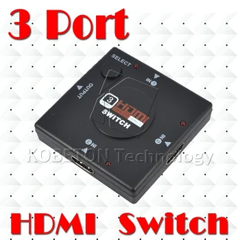 10pcs HDMI je združljiv Stikalo 3 Vrata Preklopnik za Ločevanje 3 v 1, iz Selektor Adapter Za PS3 PS4 Smart HDTV 1080P za Xbox 360 Igre