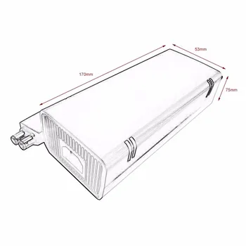 Nove AC 100-240V Ac Napajanje EU Polnilnik Priključite Kabel za XBOX 360 Slim Idealna Zamenjava za Polnilnik Z LED Lučka