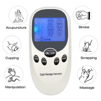 Deset Pralni Akupunktura Električni Digitalni Terapija Impulz Mišični Stimulator Masaža Telesa Pralni za Vrat Nazaj Telesna Sprostitev