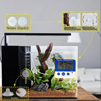 Mini Digitalni LCD zaslon na Notranji/Zunanji Termometer Hladilnik Senzor Temperature Zamrzovalnika Termometer Alarm nadzorovanja Temperature Merilnik