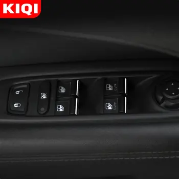 KIQI 7Pcs/Set ABS Chrome Avtomobilska Vrata, Okna Preklopite Dvigala Gumb Kritje Trim za Jeep Renegade 2016 2017 2018 2019 2020 Dodatki