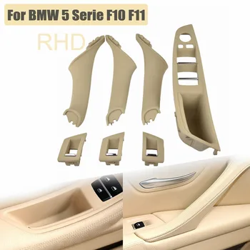Desni Pogon, RHD Za BMW serije 5 F10, F11, Bež Avto Notranjosti Notranja Vrata Ročaj Plošča Potegnite Trim Pokrov