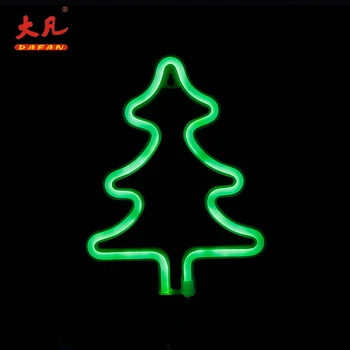 Baterijski pogon ali USB led Božično drevo luči neonske razsvetljave noč namizne svetilke za stranke ali otroci darila dekorativne luči