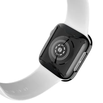 Apple Watch Serie 4 44 mm Pločevine Primeru (2pcs) 2PC Electroplate TPU Screen Protector Primeru Cover Za Apple Watch Serie 4 44 mm