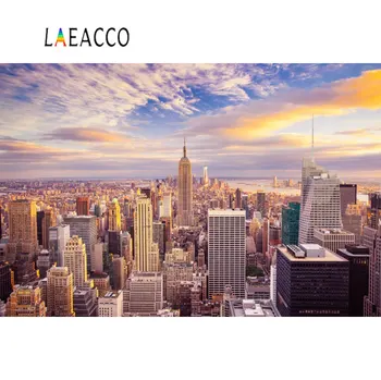 Laeacco Mesto Stavb, Scensko Nebo Oblaki Naravnih Panoramska Fotografija Okolij Fotografske Kulise Za Foto Studio