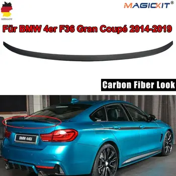 MagicKit Za BMW 4 Serija F36 Gran Coupe 14-20 Zadaj Prtljažnik Lip Spojler Krilo Ogljika Slog