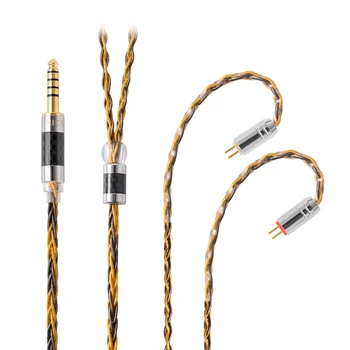 NiceHCK 8 Core posrebreni in Baker Mešani Slušalke Nadgradnjo Kabel 3.5/2.5/4.4 mm MMCX/NX7 Pro/QDC/0.78 mm 2Pin Za DB3 ST-10s