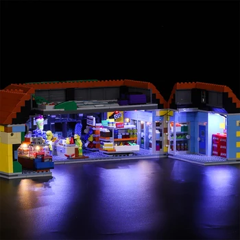 Led Luči Združljiv Za Lego 71016 gradniki Ustvarjalca Mestni Ulici 16004 Simpsons Kwik-E-Mart Igrače( svetloba z Baterijo polje)