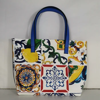 Znane blagovne znamke torbice luksuzni 2019 Ženske rose moda largelarge tote vrečko italija luksuzne blagovne znamke torba Torba Cvetlični Teksturirane