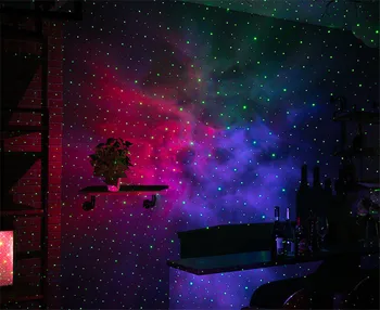 NAS EU Laserski Projektor Zvezdnato Nebo Projekcija Svetlobe Pisane 3D LED Meglica Svetlobe Scene Brezžični Daljinski upravljalnik za Domači Kino Stranka