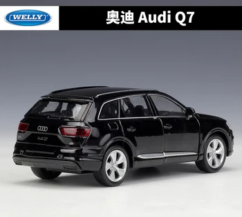 WELLY Diecast Avto 1:36 Obsega Simulacije Audi Q3/Audi Q7 SUV Potegnite Nazaj, Model Avtomobila Kovinske Zlitine Igrača Avto Za Otroke Darilo Zbirka