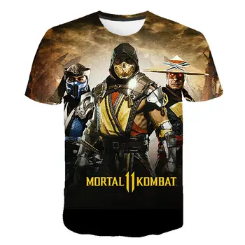 3D Mortal Kombat T-Shirt za Moške, za Ženske do leta 2020, Spopadov Igre, otroška T-Majica Kratek Rokav, Fantje, Dekleta, Otroci Vrhovi