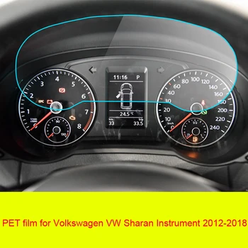 JJEZA zaščitnik zaslon film za Volkswagen VW Sharan 2012-2018 instrument Zaslon, nadzorna plošča Zaščitni Film LCD Zaslon Film