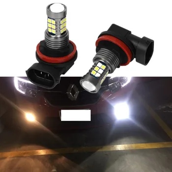 2X H8 H11 LED Luči za Meglo Žarnica Auto Avto Vožnjo Drl Lučka LED Žarnice Dan Za Renault Koleos Latitude Megane Coupe Captur Talisman