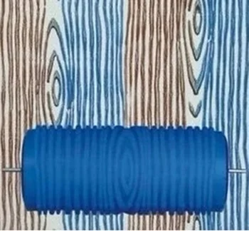 Ročno Orodje za Dom - 5inch gume stensko slikarstvo roller, lesa zrn vzorec roller modra brez grip ročaj,023Y, brezplačna dostava