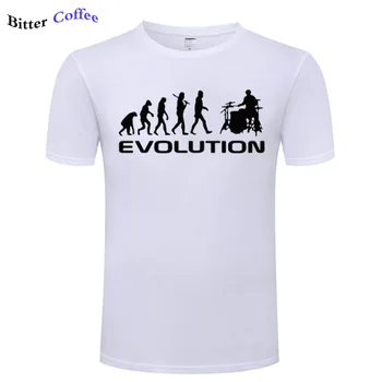 NOVO Mens T-shirt Bodybuilding Spodnja Moških Bobnar Razvoj Smešno Glasba humor Bobni T Majica Kratek rokav Vrh Tees Plus Velikost