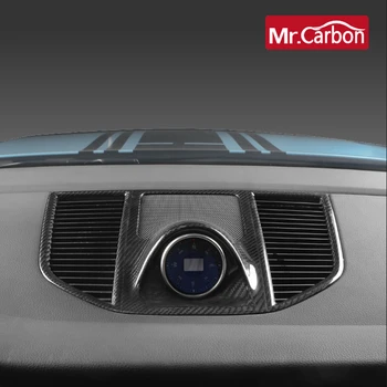Ogljikovih vlaken avto instrumentation kompas klimatske naprave air outlet okrasni pokrov Za Porsche Macan Avto Dodatki