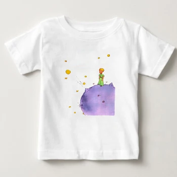Nova 3D T Shirt Risanka Mali Princ T-Shirt Poletje Slog, Vrhovi Tee Rokavi Za fanta poletje otroci majica s kratkimi rokavi dekliška poletna majica