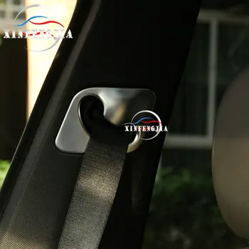 Za BMW X5 F15 F85-2018 2PCS Chrome Notranje Sedež safty pasu Steber Trim Pokrov