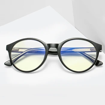 FENCHI TR90 Krog Jasno Računalnik Očala Proti Modra Svetloba Blokiranje Očala Filter Zmanjšuje Oči Seva Optičnih Iger na srečo Očala