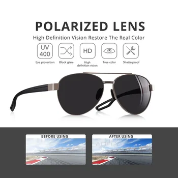 AOFLY Moški Letnik Kovinski Polarizirana sončna Očala Klasične blagovne Znamke Pilot sončna očala Moški TAC Objektiv Vožnje Odtenkih Za Ženske UV400 AF8193