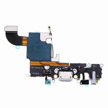 Za iPhone 6S Dock Priključek USB Polnjenje prek kabla USB Vrata Flexcable Bela črna vklj. 2 x izvijač za enostavno namestitev za MMOBIEL